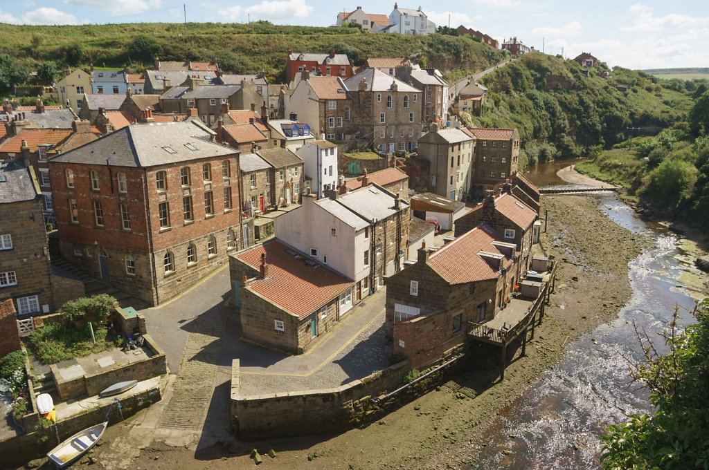 Staithes from above