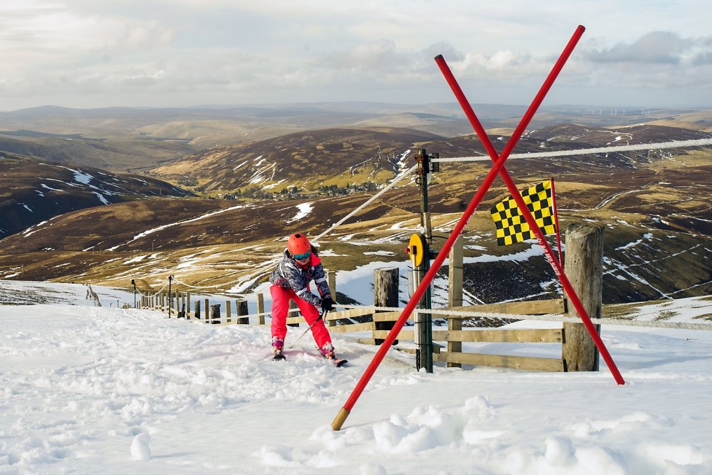 Top of Lowther Hill rope tow