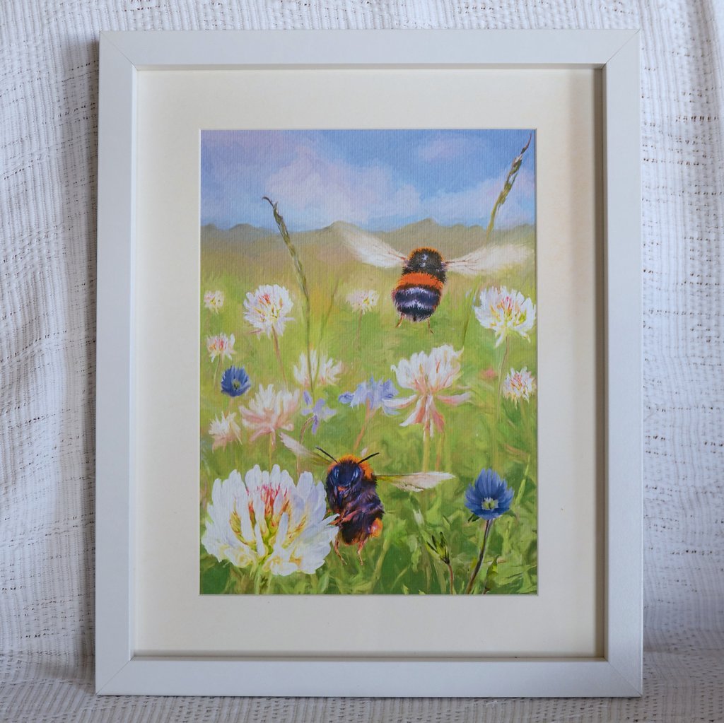 Bumblebees framed